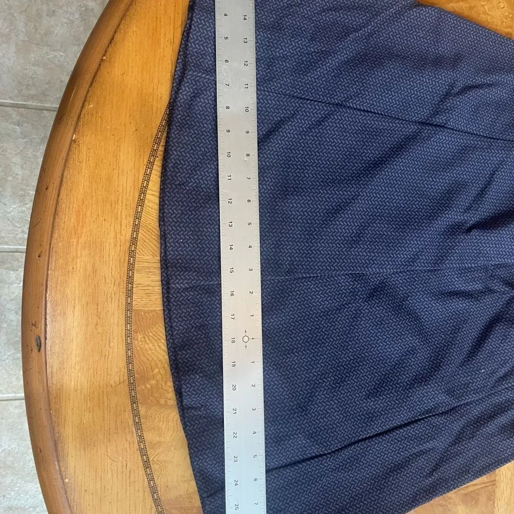 BLUE TWEED Midi Flare Skirt!